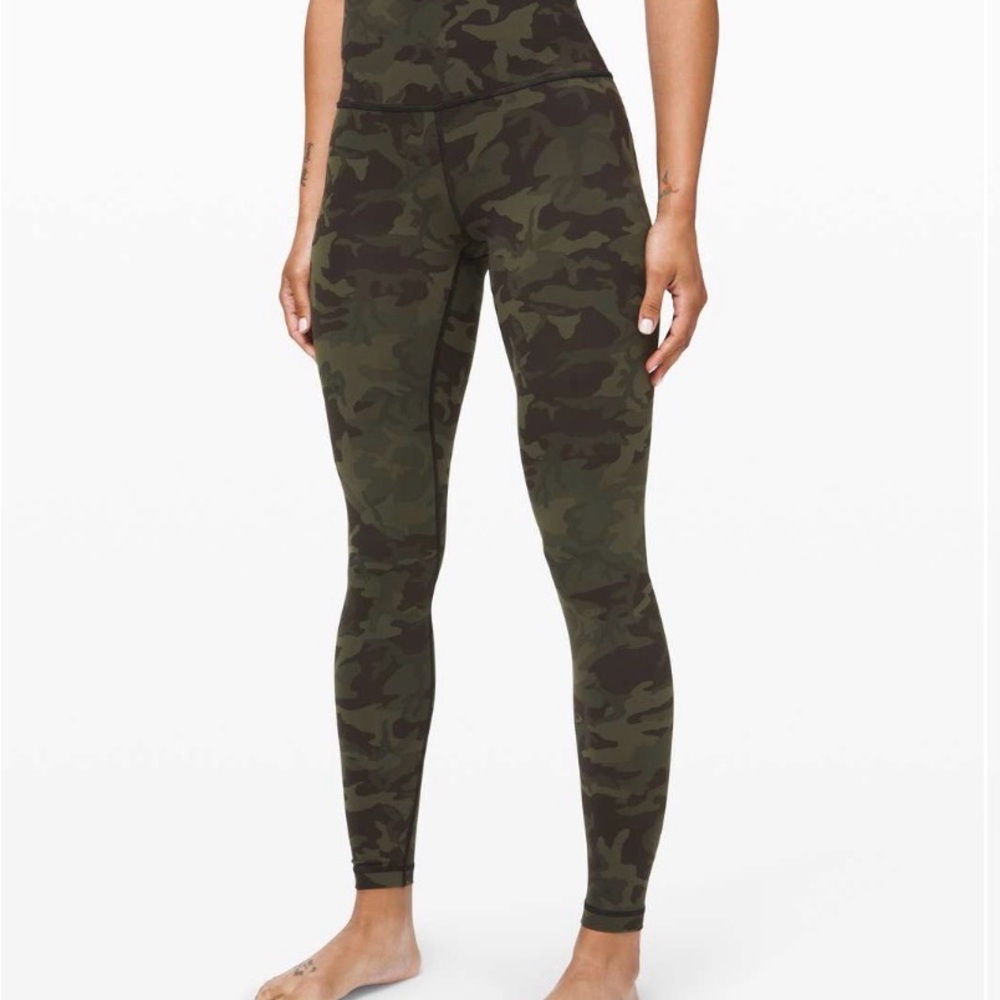 Lululemon Wunder Under High-Rise camo leggings size 4 EUC